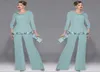 Elegant Mother039s Suit Beaded Mother Of The Bride Pant Suits Two Pieces Plus Size Formal Special Occasion Wear56155803218055