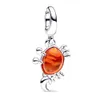 Murano Glass Sea Crab Dangle Charm Sterling Fit Charms Sier Original Armband för smyckenillverkning