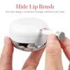 Storage Bottles 2 Pcs Empty Lip Mask Containers Small Lips Boxes Gloss Cases With Silicone Brush