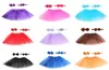 Solid Fluffy Mesh Tutu Skirt Elastic Hair Bow Hairpin Hairband Headband Set Newborn Girls Infants Baby Toddler Kids Princess Dre2500687