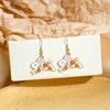 Cute Cartoon Enamel Animal Pendant Earring Trendy FrogTurtle Rabbit Dangle Ear Jewelry Party Gifts For Women Girls