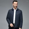 Giacche da uomo Giacca Cappotto Primavera Autunno Cappotti da uomo Business Casual Sottile Tinta unita Top Abbigliamento uomo Uomo Chamarras Para Hombre FCY4656