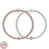 Braccialetti Vendita calda Bracciale in argento sterling 925 classico con perline Bracciale con ciondoli Bracciale da donna Regalo di compleanno per gli amanti della famiglia e gli amici