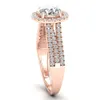 Fabrikspris Real Rose Gold 9K 10K 14K 18K Solid Gold Natural IGI Certified Diamond Fine Jewelry Wedding Rings for Women