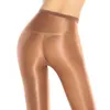 Meias Hosiery Sexy Slim 70D Shaping Flash Pantyhose Mulheres Brilhantes Óleo Cetim Collants Dança Cantor Reflexivo Compressão Meias DS Nightclub YQ240122