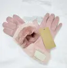 Luvas de grife homens mulheres luvas inverno cinco dedos luva livre cashmere gants movimento luvas de alta qualidade luvas quentes à prova d'água ao ar livre telefone celular engrossar