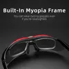 Açık Gözlük Rockbros Polarize Bisiklet Gözlükleri Açık Spor Bisiklet Güneş Gözlüğü Dağ Bisiklet Gözlük Gözlük Miyopi Çerçevesi 5 Lens Lens Işık 240122