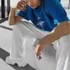 Men's T -skjortor Sun Moon Star tryckt rolig grafisk skjorta för män | Cotton Short Sleeve Casual överdimensionerade Tees Crew Neck Topps