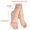 Costume Accessories Platinum Silicone Mannequin Poseable Kid Foot Model for Tatoo Acupuncture Practice Jewelry Shoes Socks Display