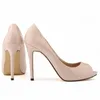 Sandaler 2024 Summer European and American High Heel Matte Wedding Ball Fish Mouth 4286