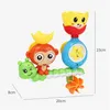 Bath Toys Baby Sunction Cup Track Water Games Children Bathroom Monkey Caterpilla Shower Toy For Kids Birthday Gifts 230221 Drop Deliv Dh2Vf