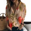 Damenblusen, Sommer-Dame-Shirt, Fruchtpfirsich, 3D-Druck, süßer lässiger Stil, Damenmode-Trend