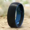 Классическое кольцо для женщин, вольфрамовые синие черные кольца, модные ювелирные изделия с гравировкой на заказ, свадебное обручальное кольцо на годовщину, кольцо для вечеринки