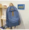 Schultaschen -Rucksack für Frauen, die mit fester Farbe mit mittlerer und hoher Schüler eingerüstet sind, einfache Kapazität