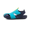 Plaj ayakkabıları yaz erkek sandalet çocuk ayakkabıları plaj örgü sandalet şık spor ayakkabıları şeker renkli kızlar oyulmuş spor ayakkabıları 240122