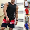 Men's Tank Tops Stylish Fitness Vest Skin-touch Men Thin Workout Gym Top Moisture Wicking