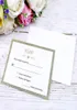 Cartes RSVP élégantes Substrat en papier pailleté doré champagne avec mots imprimés Enveloppes ivoire à utiliser avec des cartes d'invitation ensemble 5916462