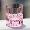 Luxury Pure K9 Optical Crystal Glass Japanese Edo Kiriko Hand Cut Whiskey Wine Glass Hand Cut to Clear Wine Glass Cup 7oz