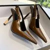 Slingback Pumps Heels Shoes Woman Designer stiletto Heels sandals New patent Leather buckle womens Luxury Dress shoes square pointed toe Evening High Heel Sandals