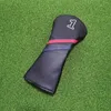 Eenvoudige sfeer Golf Woods Headcovers Covers voor Driver Fairway Clubs Set Heads PU-leer Unisex 240122