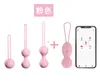 Vibratorer Kegel Four Piece App för kvinnors vaginalövning Dantellbollar som stärker privata delar postpartum reparation av vuxna sexuella produkter