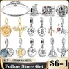 Pop Mart Charms Potter Sterling Sier Pärlor för originalarmband DIY Women's Jewelry Gift