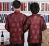 卸売りの男性女性中国の伝統的なタングスーツ高品質のサテンジャケット新年服ハンフバースデーパーティースタイルコート