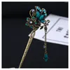 Hair Clips Handmade Chinese Hairpins Classy Alien Butterfly Tassel Styling Headdress For Banquet Wedding Dresses Skirts