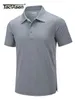Tacvasen Summer Clasual Short Sleeve Polos 티셔츠 Mens 수분 위킹 낚시 골프 골프 Tshirts 빠른 건조 작업 셔츠 풀오버 탑