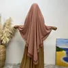 Etniska kläder eid muslim långa khimar turban för kvinnor ramadan wrap overhead hijab bön abaya islam dubai niqab headcarf indonesia