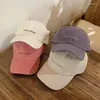 Ball Caps INS Baseball Cap Women's Korean-Style Simple Alphabet Peaked Japanese Style Face-Looking Small Sun-Shade Sun Protection Hat