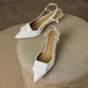 Fashion Sandals Heel Femme Chaussure High Women 2024 Shallow Mouth Stiletto Pointed Toe Light Familiar Simple Heels 209 s