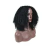 Vis bouclés cheveux synthétiques perruques Afro crépus bouclés mécanisme perruque couleur noire 14 pouces naturel noir haute température Fiber