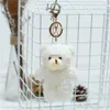 Plush Dolls Kawaii 11cm Soft Teddy Bear Keychain Plush Rabbit Pendant Keychain DIY Trinket Kids Stuffed Animal Toys Bag Car Accessories