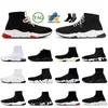 Velocidades de goma 2.0 Rojo Blanco Negro Fondos para mujer para hombre Diseñador Calcetines casuales Zapatos al por mayor OG Zapatillas de deporte Zapatillas de punto Plataforma Mocasines Corredores Tamaño 36-45