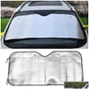 Car Sunshade Applied Foldable Windshield Visor Er Block Front Rear Window Protect Film Sunsn Drop Delivery Mobiles Motorcycles Int Aut Dhzvy