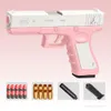 Pistola Manuale EVA Proiettile morbido Schiuma Freccette Shell Eiezione Pistola giocattolo Blaster Cottura con silenziatore Proiettili per bambini Bambino Adulto CS Combattimento Giochi all'aperto 013