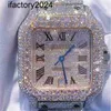 Ap Watch Diamond Moissanit Iced Out kann Test bestehen Moissanit-Armbanduhren 2022 Mosang Stone Customization kann die Tt des wasserdichten mechanischen Uhrwerks für Herren bestehen