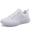 Dress Shoes Women's Casual Sneakers Ademend Sport Color-Block Lace-Up Running