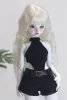 D04-B502 الأطفال المصنوع يدويًا BJD/SD Doll Cloths 1/3 1/4 BLACK SLEEVELESS BEMESUT TOP 1PCS