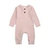 Född hemkläder Baby Boy Romper Cotton Girl Jumpsuits Vårdräkter från 0 till 3 6 18 24 Månader Overall Bodysuit Onesie 240119