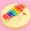 Keyboards Piano Percussion Instrument Toy Cartoon Entertainment Enlightenment Hand Knocking Xylophone Toy Baby ldvaiduryb