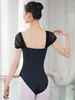 Stage Wear Femmes Ballet Gym Body Body Costume De Patinage Artistique Formation Adulte Spaghetti Strap Dos Nu Gymnastique Justaucorps Ballerine Dancerwear