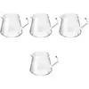 Zestawy naczyń obiadowych 4 szt. Potwór co do kawy Glass Portable Milk Jug Teapot Creamer pojemnik na kubek espresso