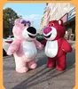 Boneca inflável roupas morango urso mascote internet urso vermelho dos desenhos animados roupas boneca pessoas vestindo inflável