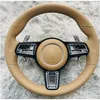 Car Steering Wheel New For Porsche An Cayenne Panamera Taycan 718 Cayman 991 992 911 911.2 Carrera Gt2 Gt2Rs Gt3 Gt3Rs Rs Gt4 Drop Del Dhisq