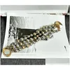 Hänghalsband vintage elegant glas pärla mtilayer kort halsband för kvinnliga chokers krage colares collier femme 230509 drop del dhbrp