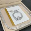 Hanger kettingen ontwerper voor mannen fijne sieraden Pass Diamond Tester Iced Out Miami ketting 925 sterling zilver 14 mm Cubaanse link Moissanite ZW34