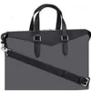 Klassiska märkesvaror Black Letter Explorer Portfölj M40566 Väskor Gentleman Black Leather Laptop Bag Make Shoulder Briefs Burkar Väskor