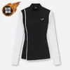 Golf Tennis Bekleidung Damen Herbst Langarm Bequem Casual Slim Hochwertiges Sport T-Shirt Poloshirt Anti-Pilling Top